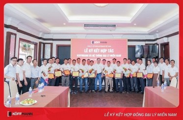 Công ty cổ phần Koffmann Việt Nam ký kết hợp đồng đại lý khu vực miền Nam